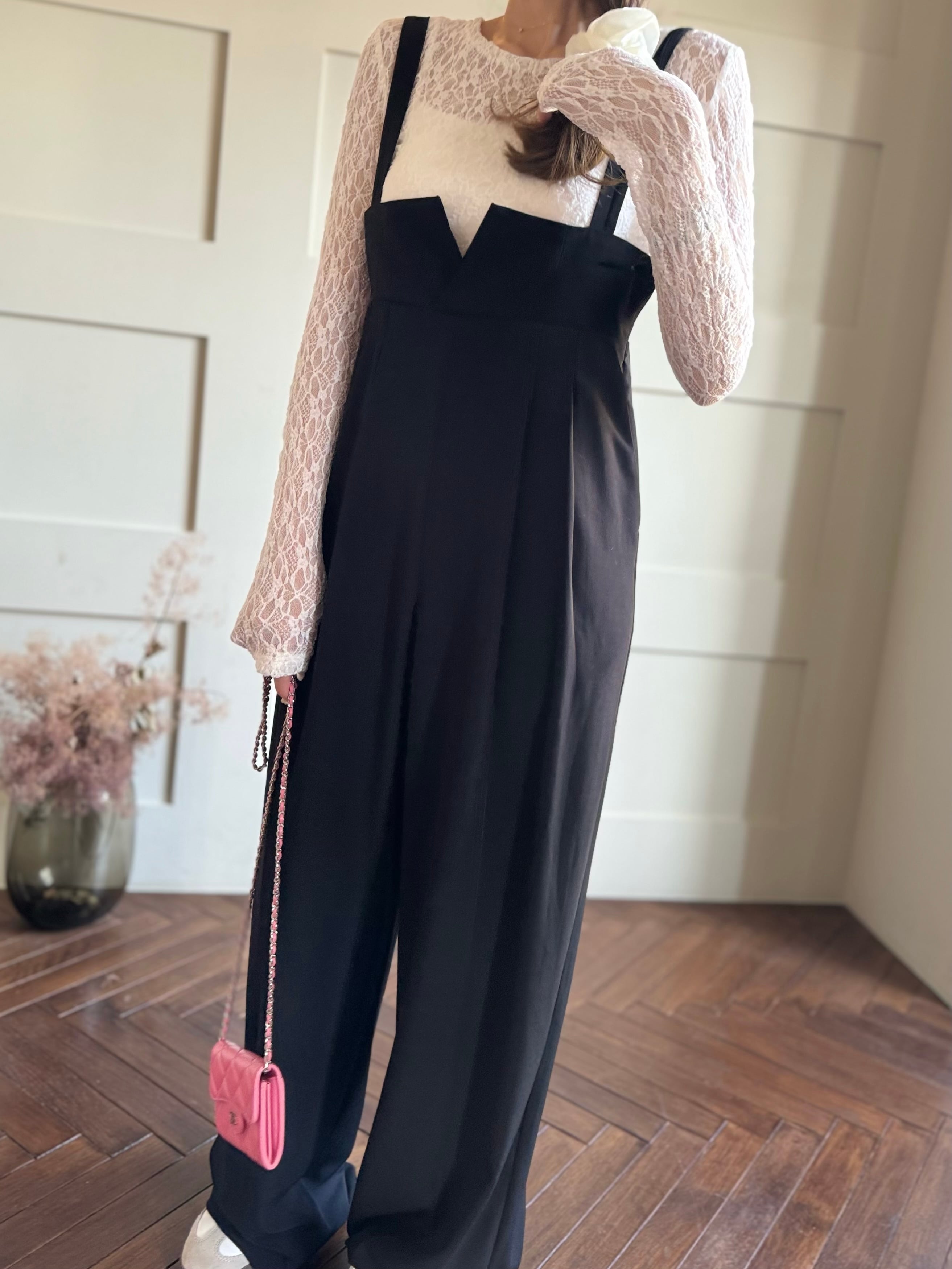 ハイウエストサロペット【white】 | rimir