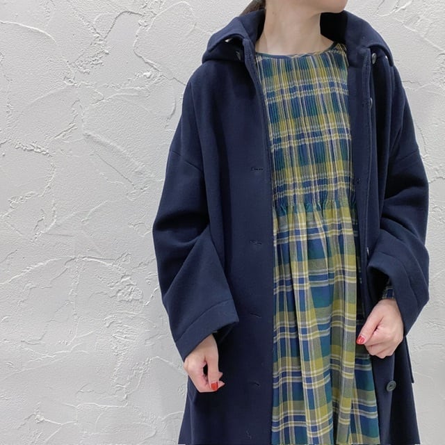 maison de soil wool mossa hood coat | CoCo Cuore