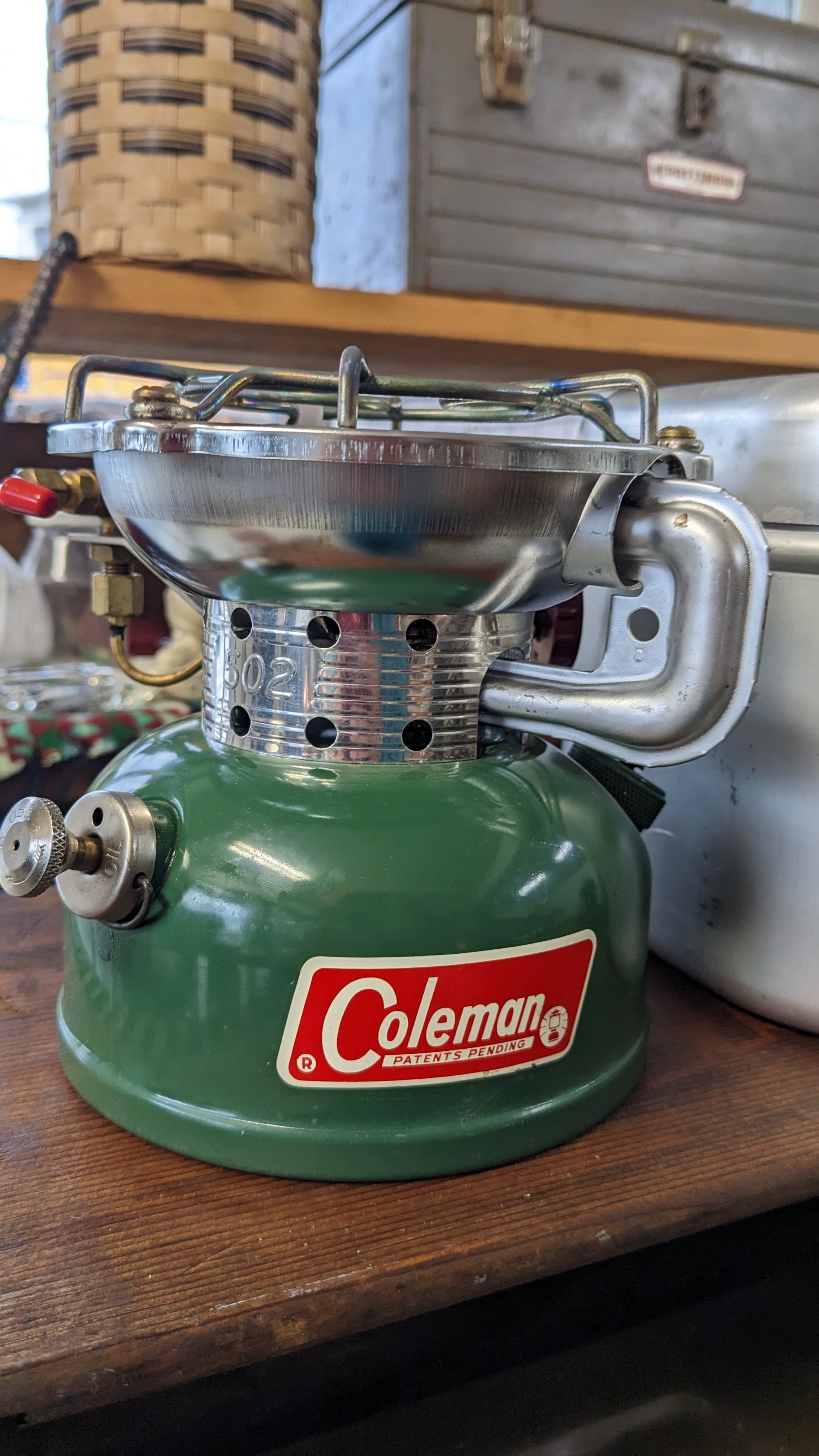 Mint!! Vintage Coleman 502 Sportster Singlebarner Stove With Case