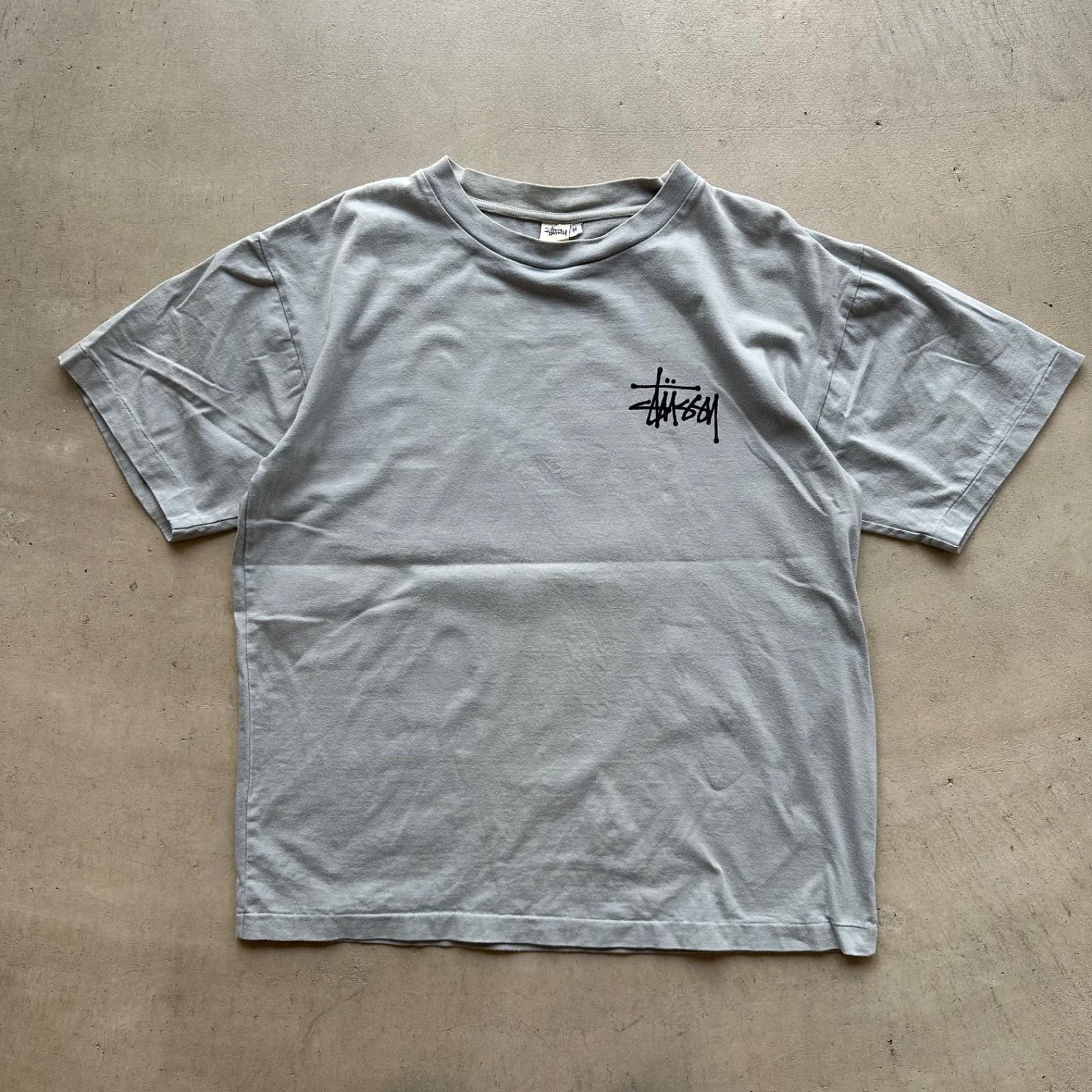 80s-90s stussy 白タグドラゴンプリント レア good design 面 シングル