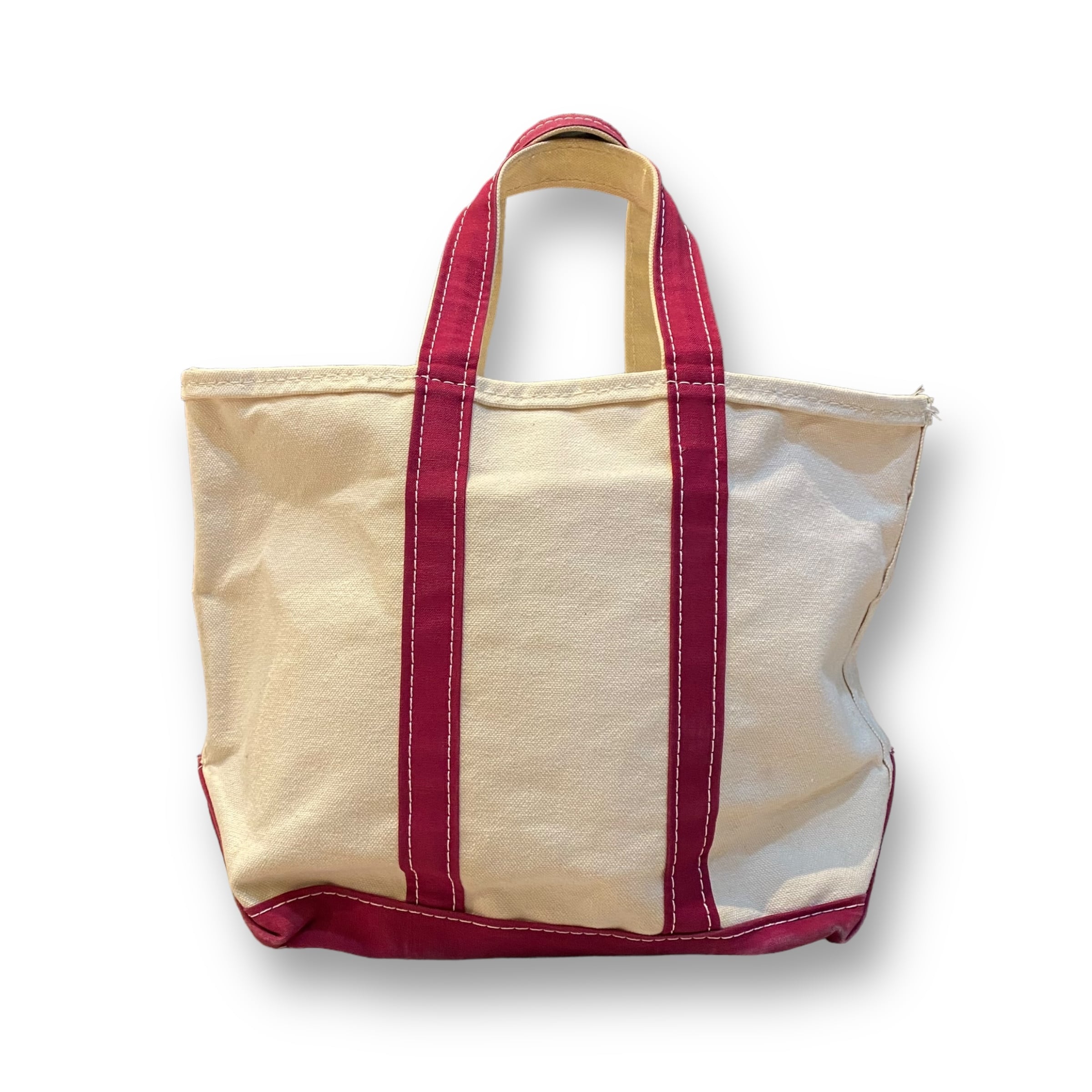 90年代 L.L.Bean エルエルビーン BOAT AND TOTE トートバッグ 生成 赤