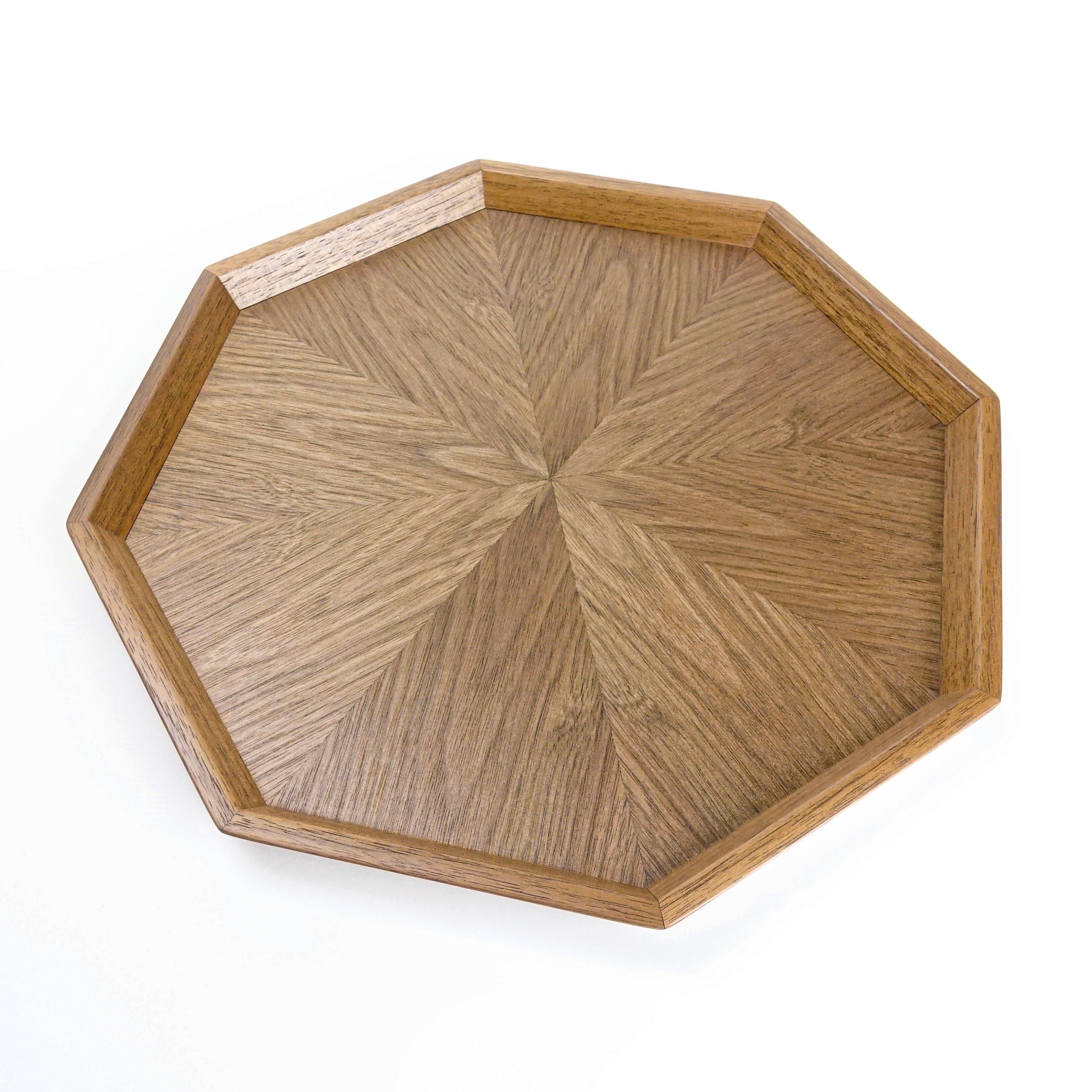 Black Walnut 八角形のトレー OBWT-0163 | poke