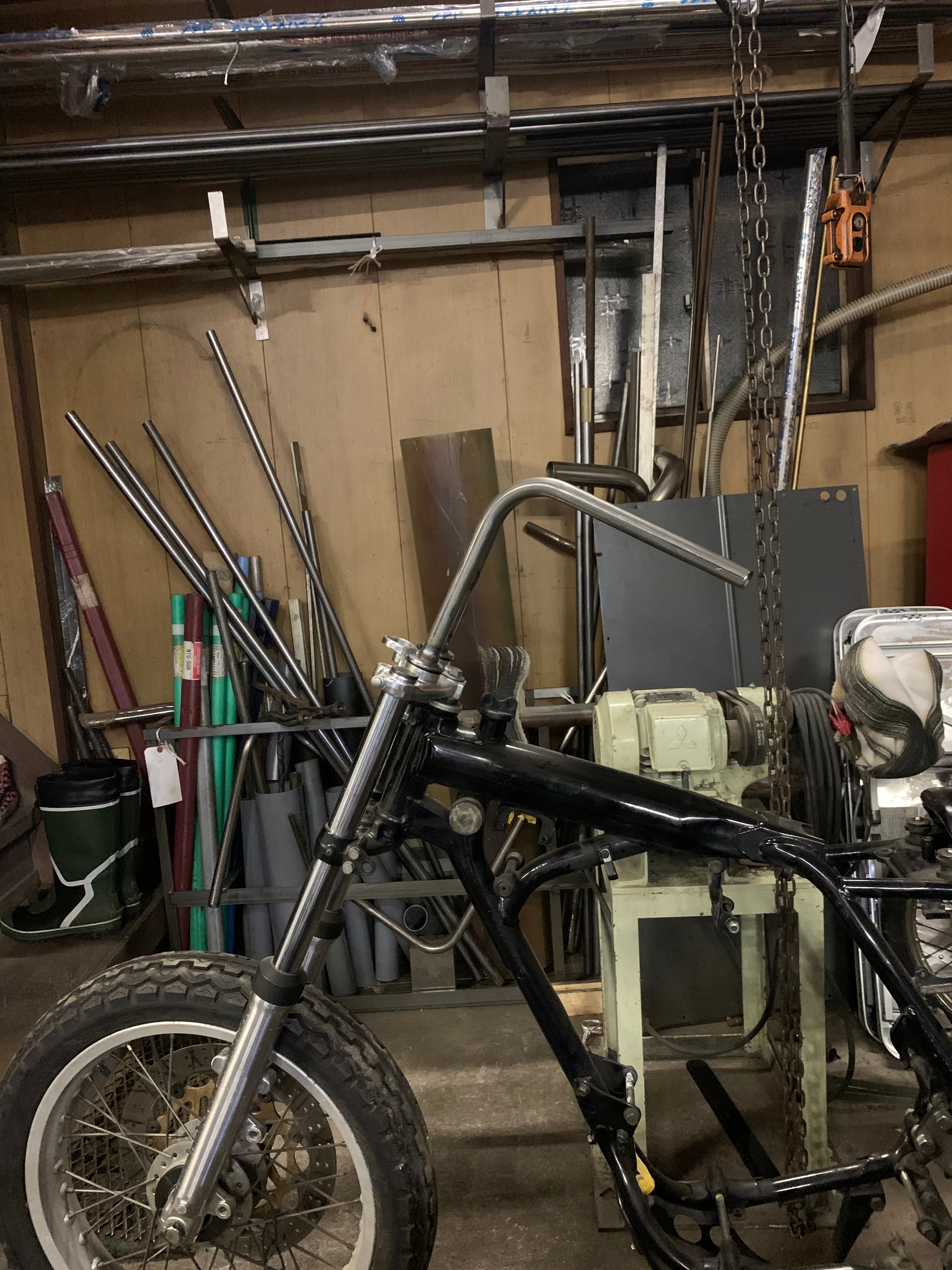 SR400/500用 ラビットハンドル #1 R67/90 | IRON MARVEL FACTORY