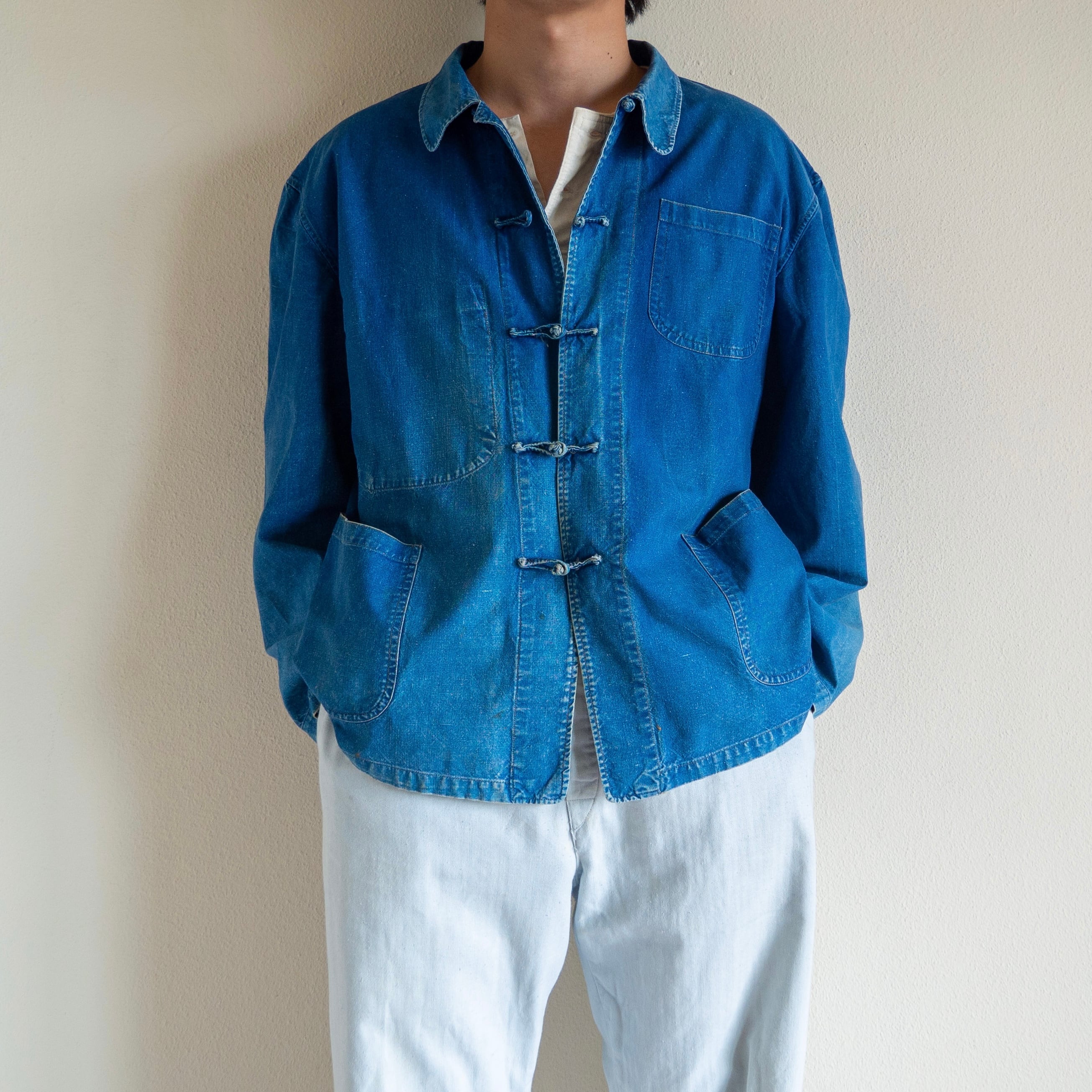 1960s French China Indigo Blue Work Shirts/Jacket | 'bout