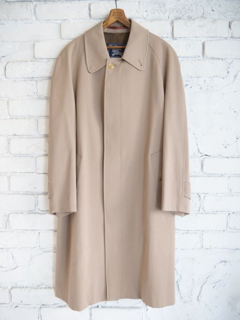 VINTAGE BURBERRY 1977s Wool Gabardine BalmacaanCoat ヴィンテージ