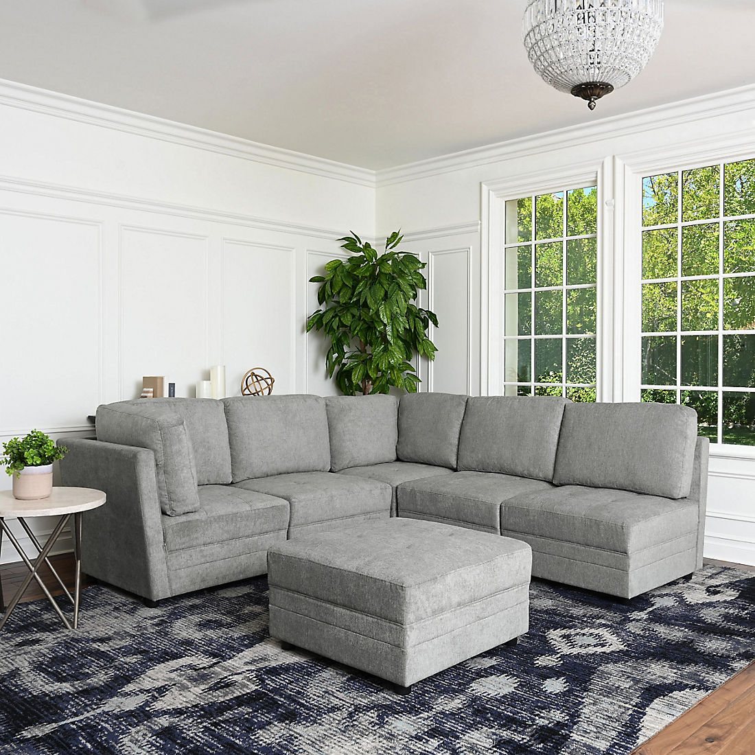 Abbyson Barker Fabric 6-Piece Modular Sectional Set | BJ's