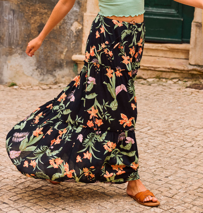 OUTLET】Roxy SWEETWATER MAXI PRINTED ウィメンズ ロングスカート