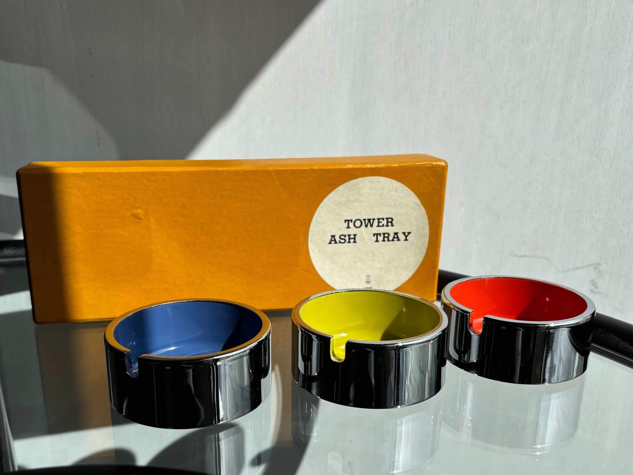 No.10976「剣持勇デザイン〈TOWER ASH-TRAY〉3色セット：Martian」直径