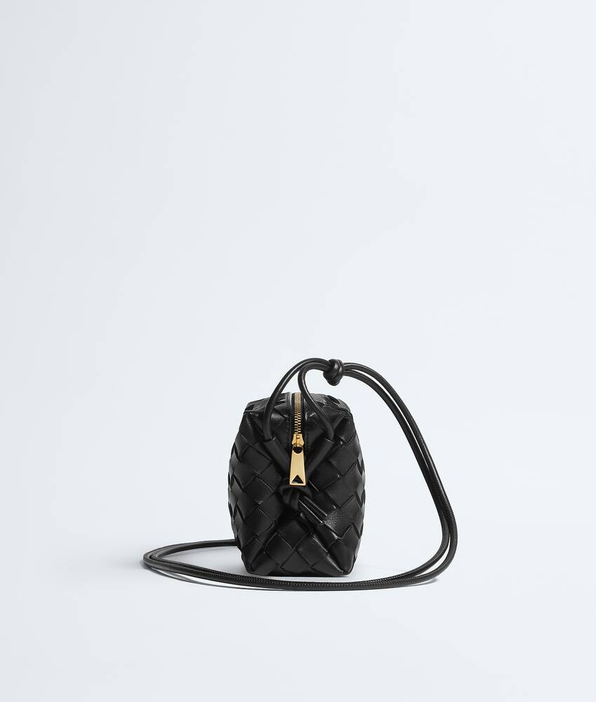 Women's Mini Loop Camera Bag in Black | Bottega Veneta US