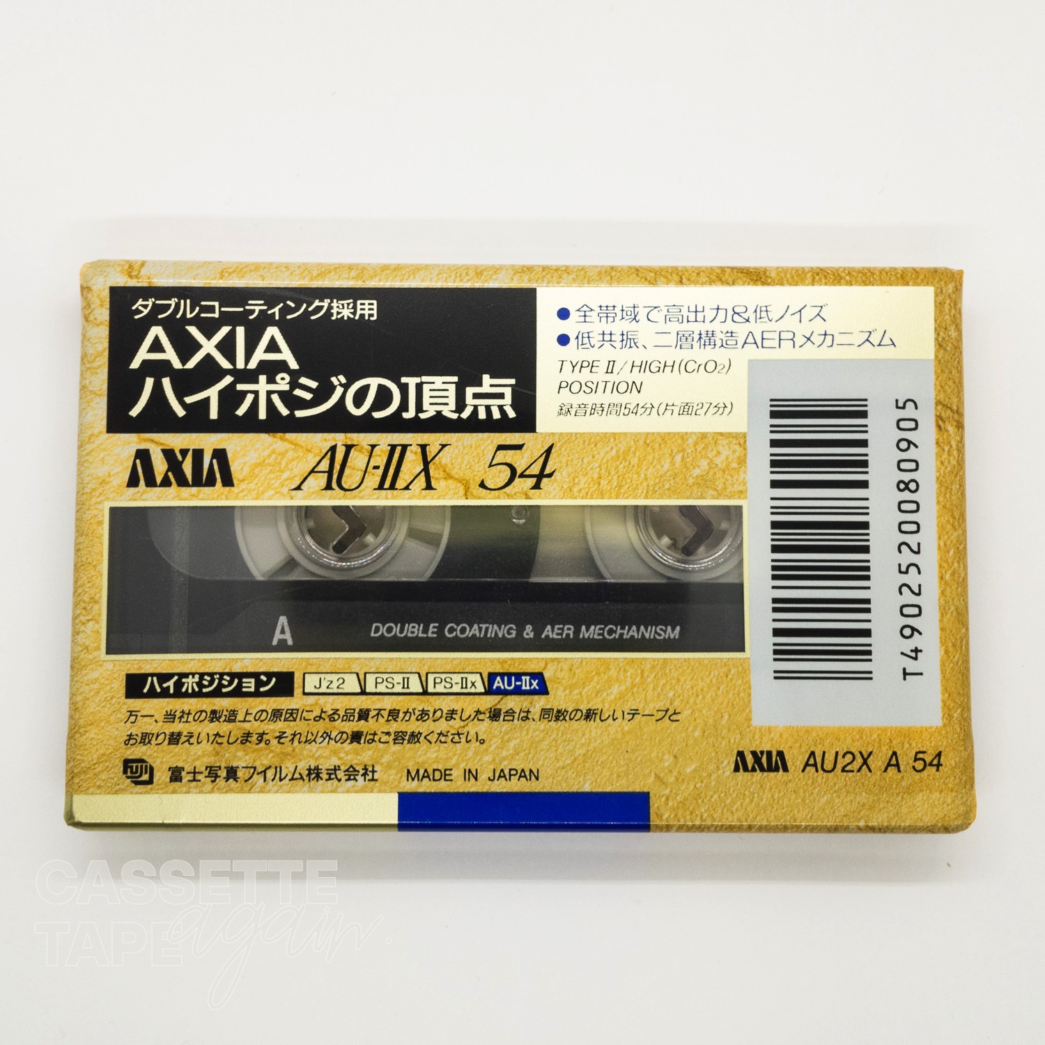 AU 2X 54 / AXIA/FUJI(ハイポジ) - CASSETTE TAPE again.