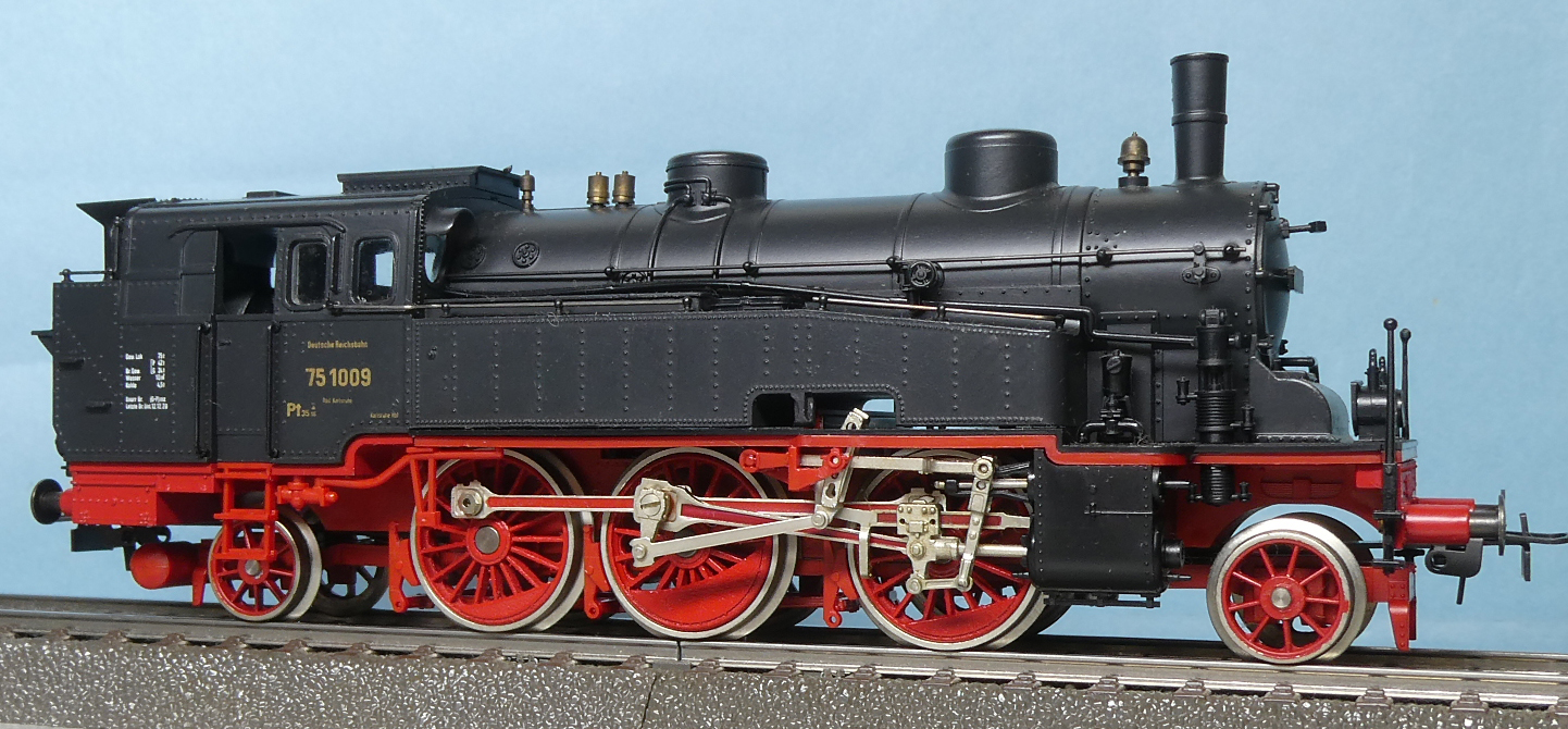 ドイツ国鉄 DRG 旅客用タンク式蒸気機関車 BR 75.10 1009号機（Liliput
