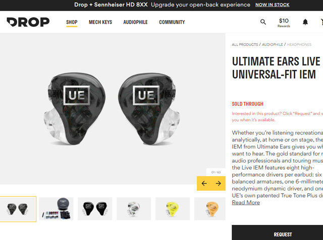 Sandal Audio: Ultimate Ears UE Live To Go イヤホンのレビュー