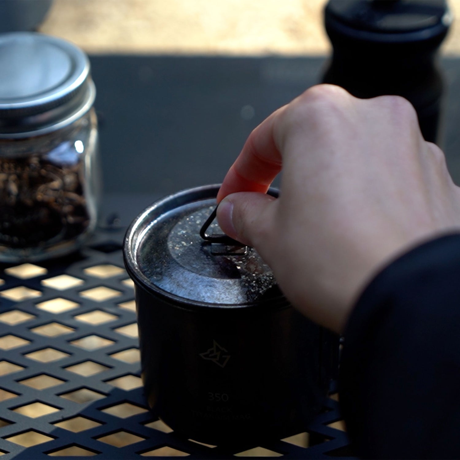 BLACK TITANIUM MUG ブラックチタンマグ チタンマグカップ アウトドア