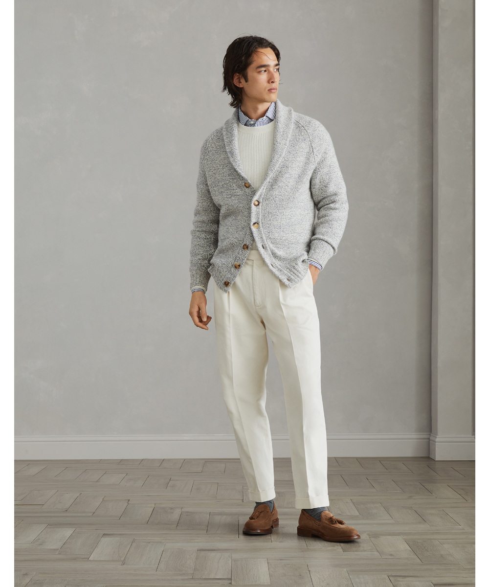 BRUNELLO CUCINELLI カシミヤ カーディガン グレー 【公式通販】