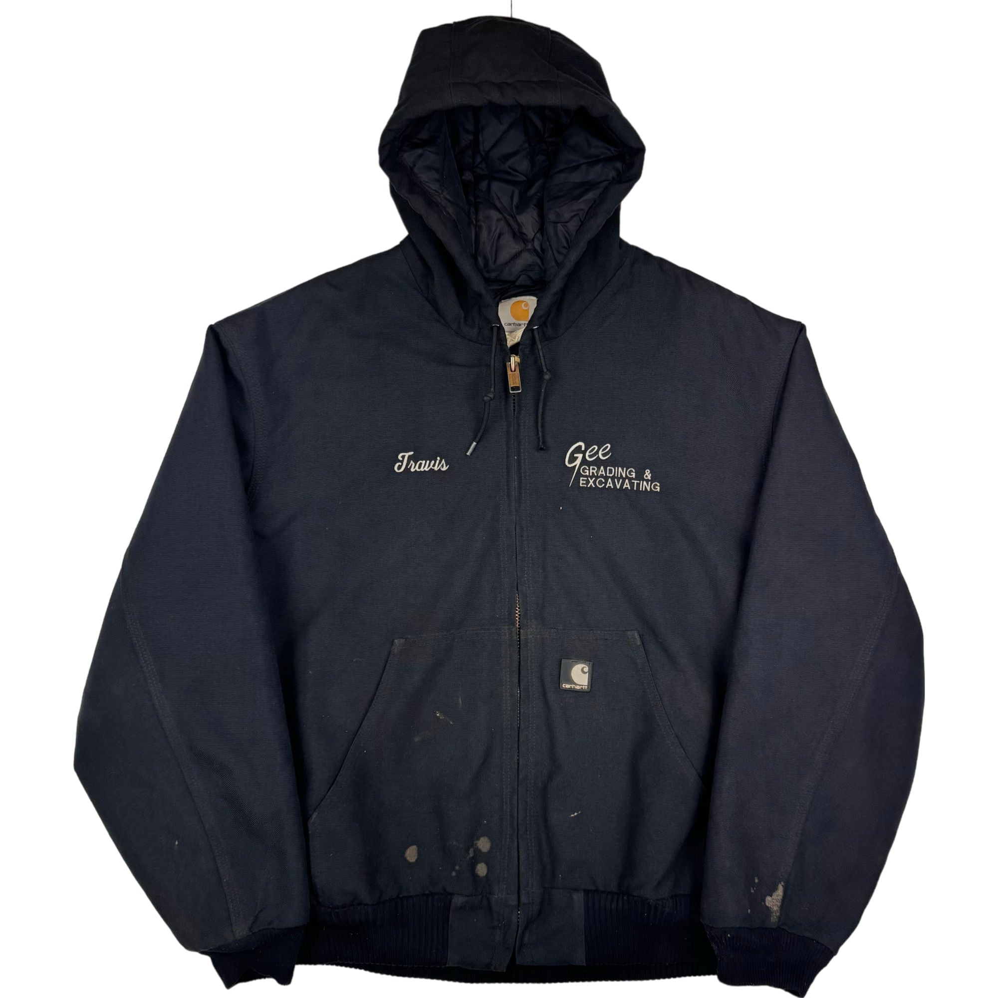 Carhartt Quilted Lined Hooded Active Jacket Black J133 BLK | Bring