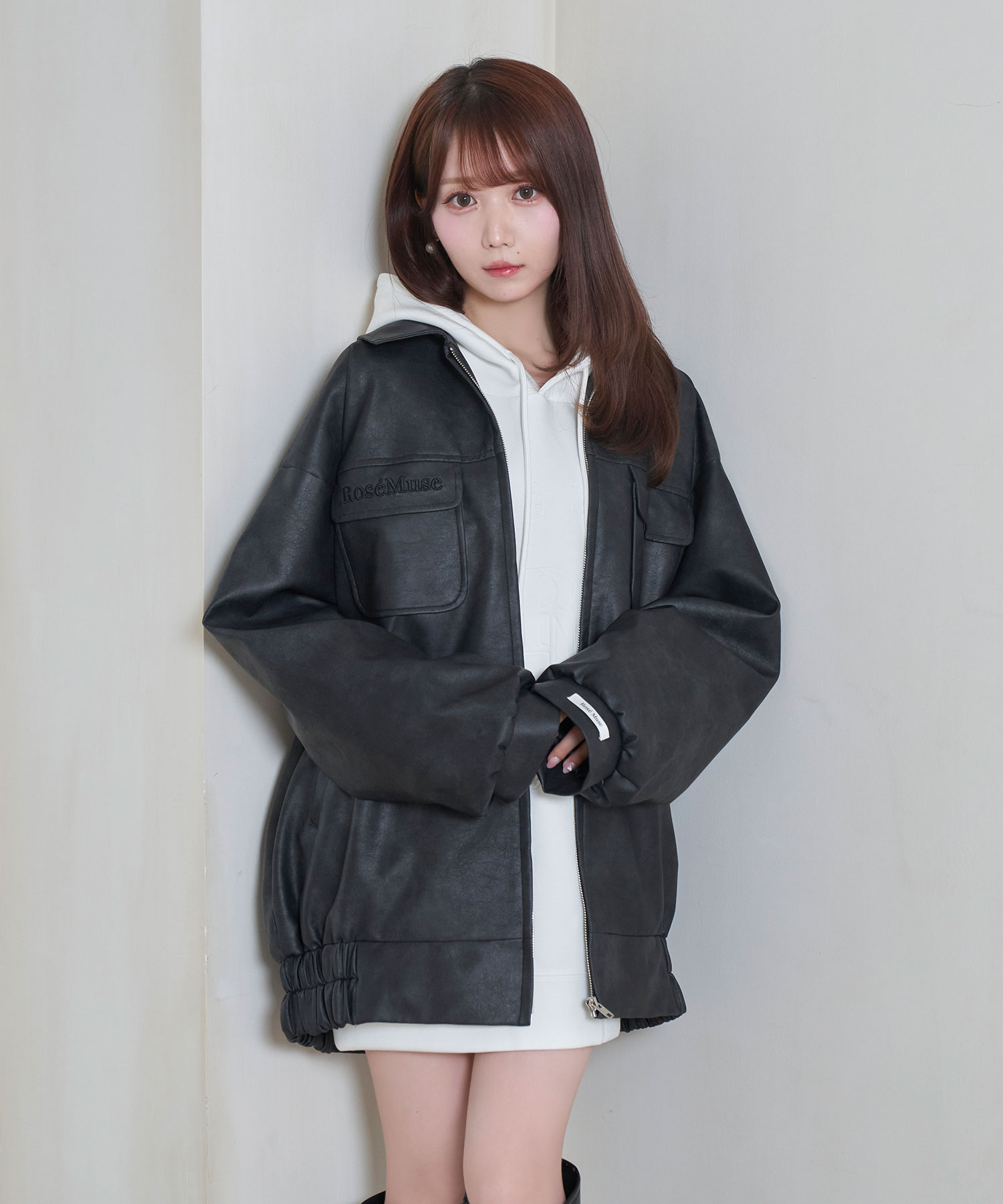 fake leather outer – BUNNY APARTMENT
