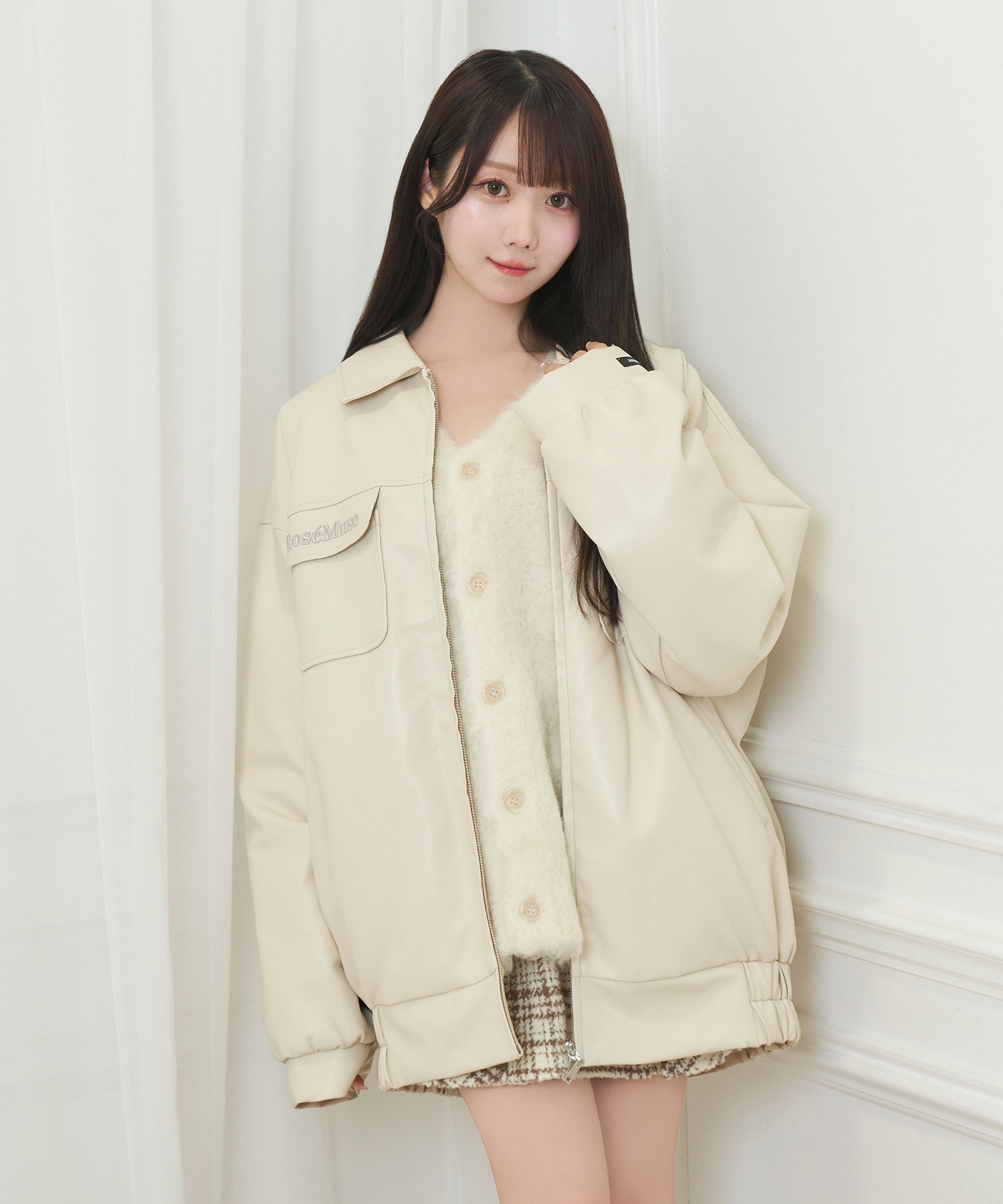 fake leather outer – BUNNY APARTMENT