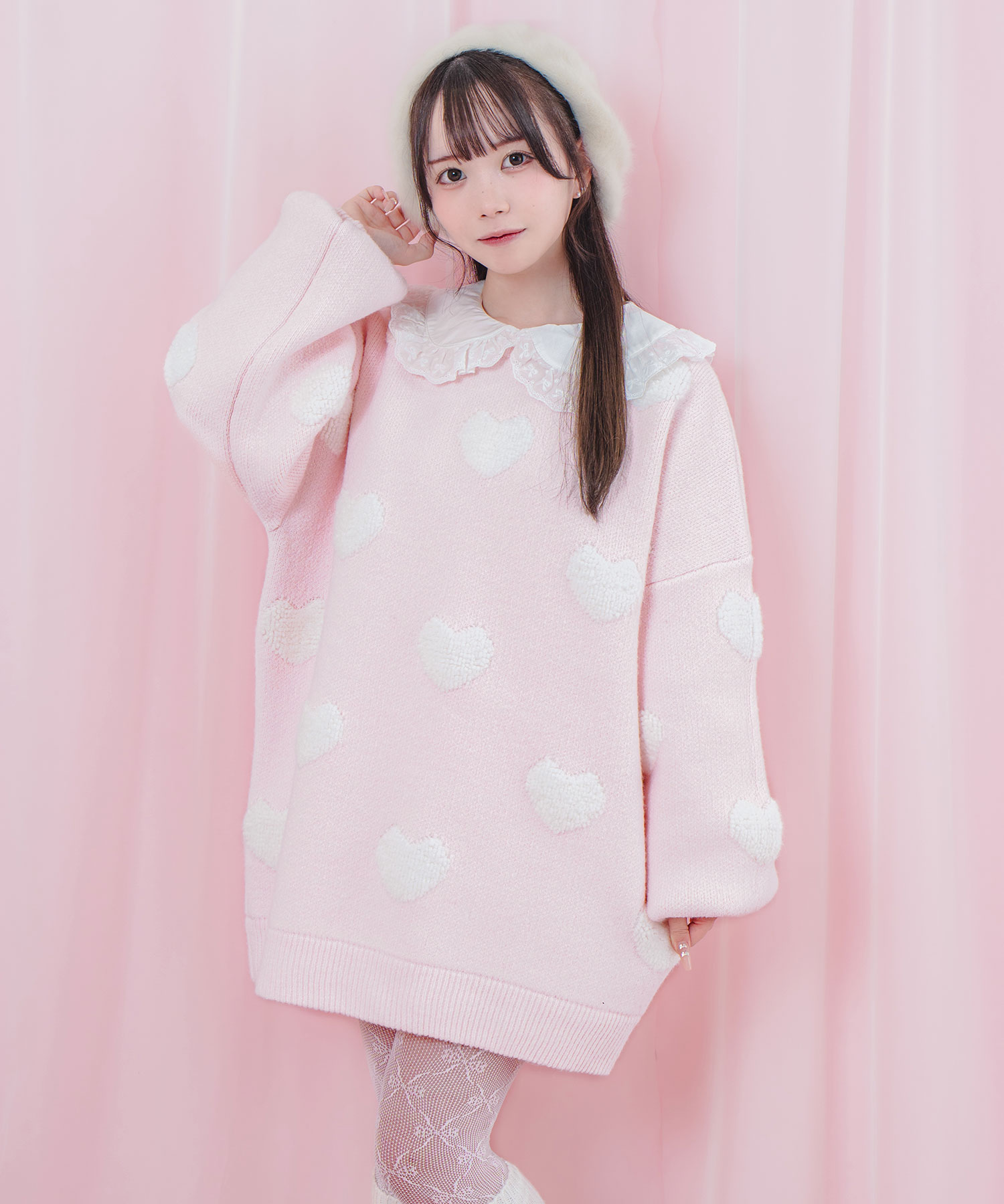 ハートジャガードビッグニット – BUNNY APARTMENT