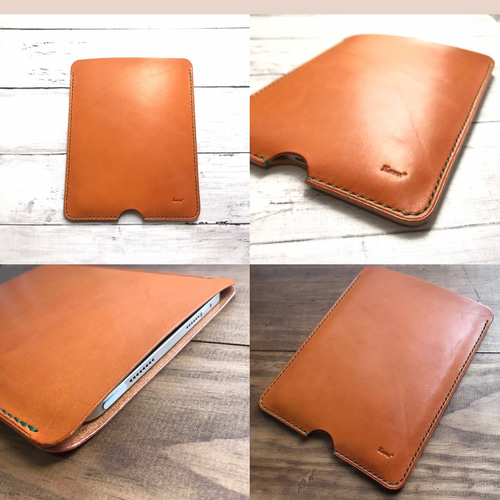 iPad mini /iPad Pro用 スリーブケース 栃木レザー 縦入れ 本革 レザー