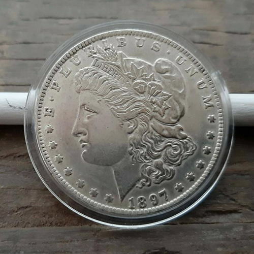 レプリカ？ アメリカ古銭 銀貨 1897年 モルガンダラー 1ドル イーグル