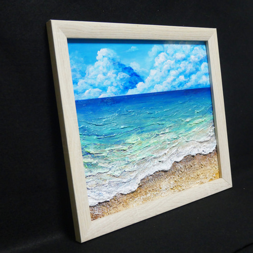 油絵 油彩 油彩画 絵 絵画【夏の海】 絵画 HR 通販 14389474｜Creema