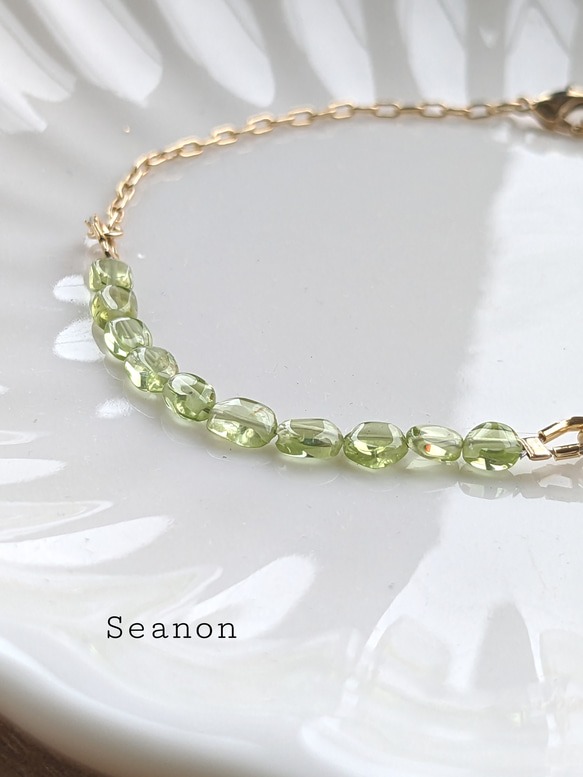 8月誕生石ペリドットブレスレット ブレスレット Seanon 通販 15992292