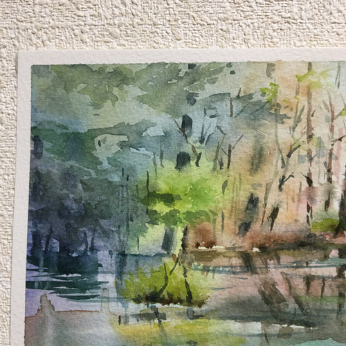 186）原画 水彩画 風景画 上高地 絵画 マグリット0125 通販 16371398