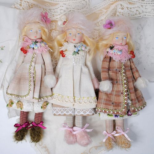 小さいお人形〈doll-さくらんぼ2〉創作人形 その他人形 すずきまみ