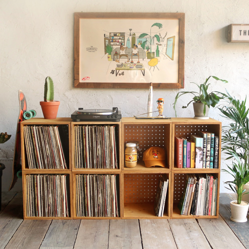 Vinyl box レコードボックス スタッキングボックス おもちゃ箱