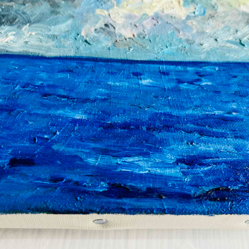 22×27㎝「朝の海7」油彩・原画・F3 22×27㎝「朝の海7」F3・油彩・原画