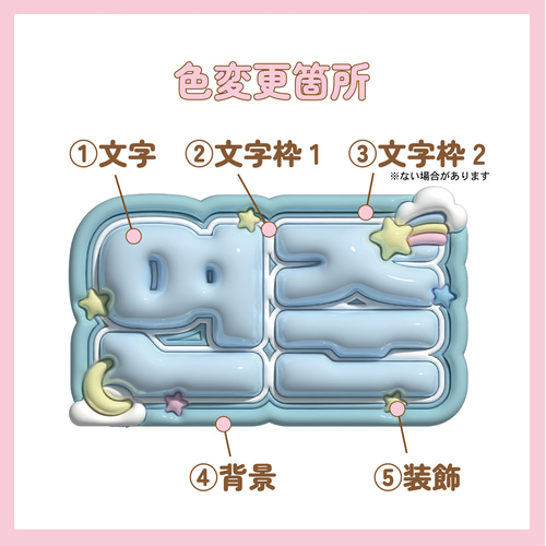 ﾈｰﾑﾎﾞｰﾄﾞｵｰﾀﾞｰ》くま3D風ネームボードオーダー┊︎うちわ┊︎推し活に