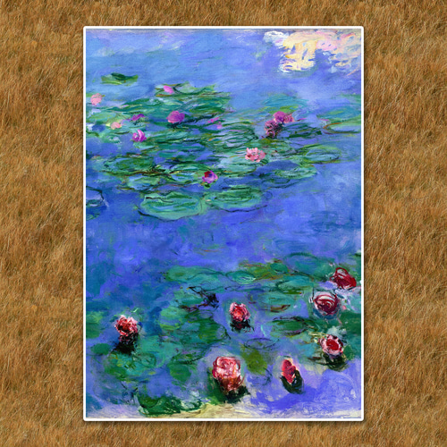モネ『睡蓮』複製画 【額入り】 絵画 〜ART❖MUSEUM〜 通販 19289360