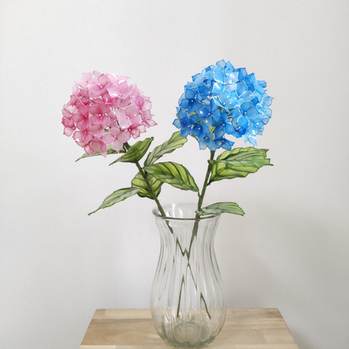 紫陽花♡あじさい♡ディップアート♡アメリカンフラワー♡アジサイ