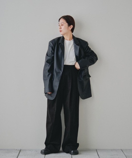 TODAYFUL（トゥデイフル）の「エコレザーテイラージャケット