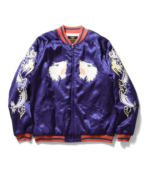 セール】HOUSTON ヒューストン RAYON TIGER SOUVENIR JACKET レーヨン
