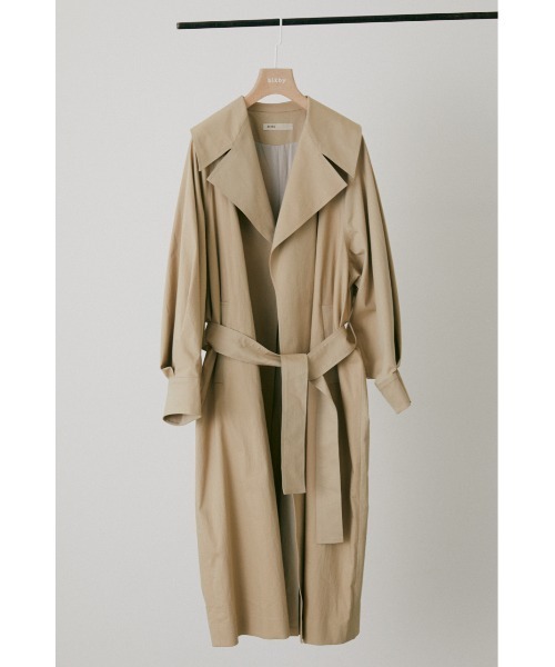 BLACK BY MOUSSY（ブラックバイマウジー）の「big collar trench coat