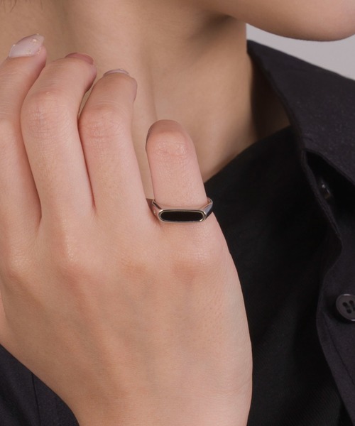 TOM WOOD（トムウッド）の「【TOMWOOD/トムウッド】Mario Ring Onyx