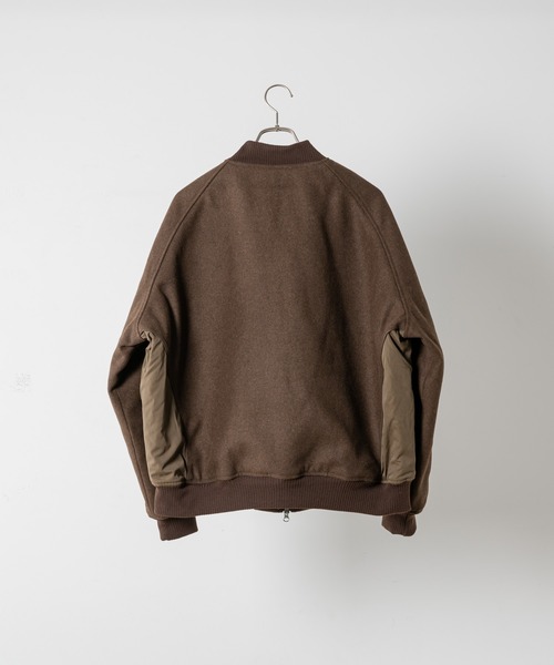 soerte（ソエルテ）の「WOOL BLEND SWITCHING BLOUSON/ウールブレンド