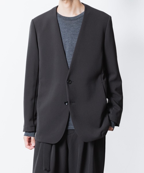 PE ストレッチダブルクロス カラーレス JKT / PE STRETCH DOUBLE CLOTH