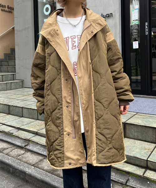 CIAOPANIC（チャオパニック）の「キルティングスタンドカラーオーバー