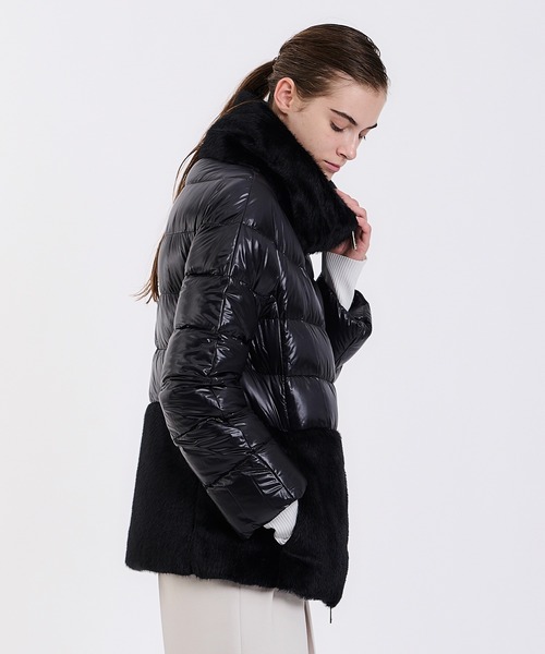 HERNO（ヘルノ）の「HERNO / エコファーコンビショートダウン