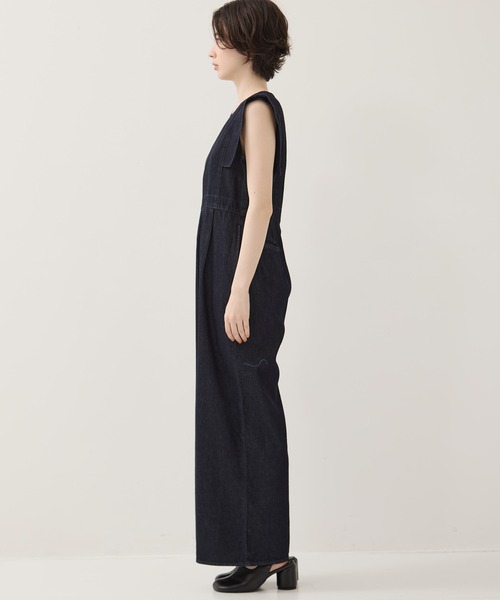 CLANE/クラネ】SQUARE SLEEVE DENIM ALL IN ONE/スクエアスリーブ