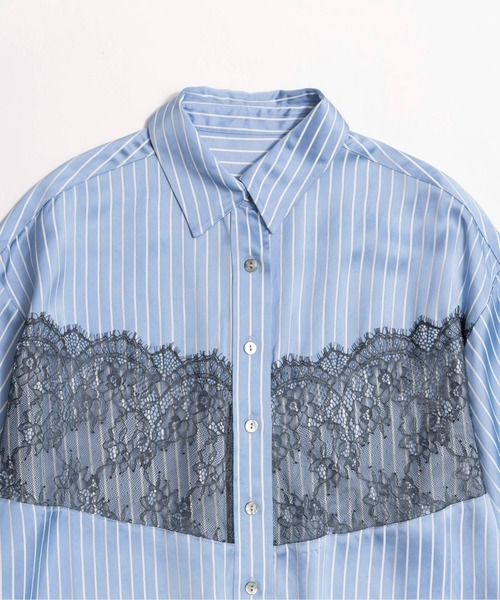 MAISON SPECIAL（メゾンスペシャル）の「Lace Docking Shirt/レース