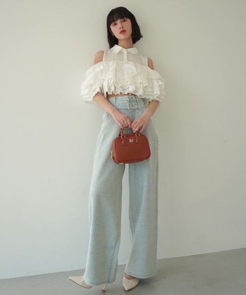 drop patternデニムパンツ（デニムパンツ）｜EIMY ISTOIRE（エイミー