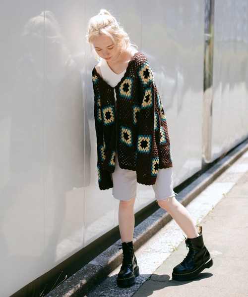 X-girl（エックスガール）の「CROCHET CARDIGAN（カーディガン/ボレロ
