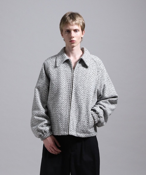 BLAYMORE（ブレイモア）の「【BLAYMORE】Herringbone Zip Up Blouson