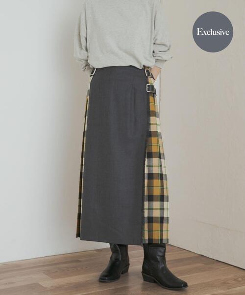 セール】『別注』O'NEIL OF DUBLIN×DOORS COMBI QUILT SKIRT（スカート
