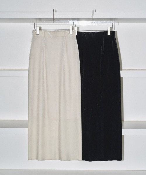 TODAYFUL（トゥデイフル）の「TODAYFUL Pencil Velour Skirt ペンシル