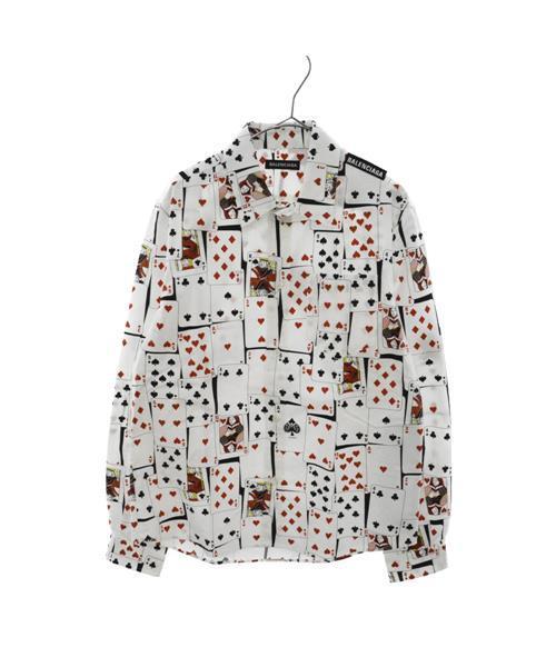 ブランド古着】トランプカード総柄長袖シャツ（シャツ/ブラウス