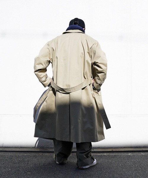 ATON（エイトン）の「【ATON】 WEST POINT OVERSIZED TRENCH COAT